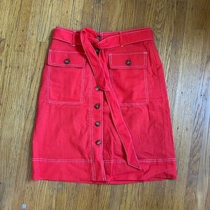 J. Crew Button Front Skirt